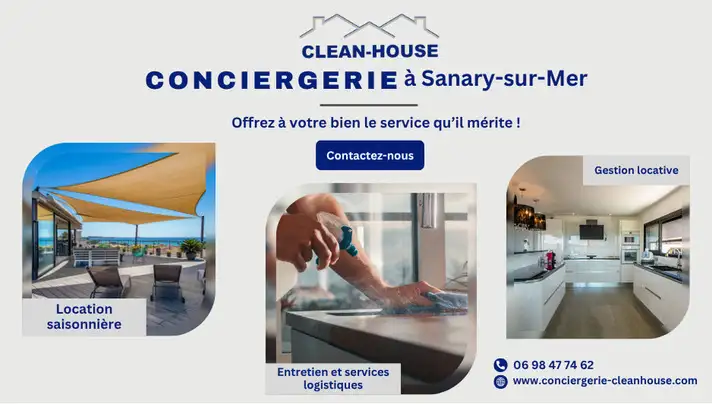 Clean House : votre expert en conciergerie et gestion locative sur-mesure  Sanary-sur-Mer